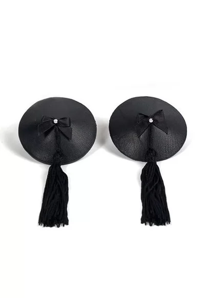 Black tassels Nipple covers