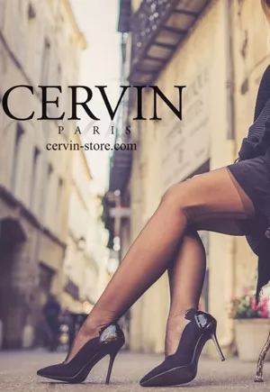 Cervin Seduction Couture black seam stockings