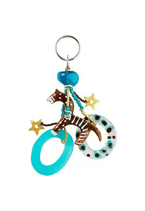 Horse in cruise resin Keyring