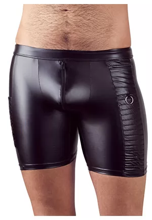 Hot cycling shorts with a zip