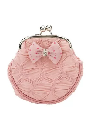 Large makeup bag with rhinestone knot 18cm