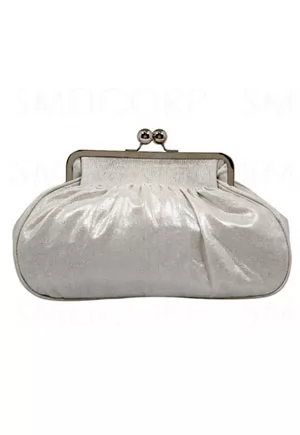 Large silver toilet bag 30cm