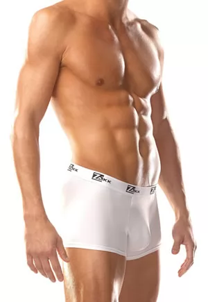 Boxer brief with Zakk waistband. White cotton. 1 piece