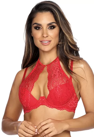 Red lace Bra Axami