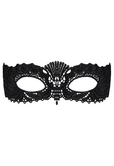 Soft black lace mask