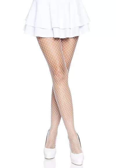 Lycra white Fishnet Pantyhose, fitting runs normal, this items has lots of stretch. Pantyhose perfect for every occasion, fashion hosiery, Sewn-on waistband, Industrial net, Pantyhose, Reinforced toe. Leg Avenue 9003. Color : white. Fabric : 92% Polyamide, Nylon 8% Spandex. 1 piece