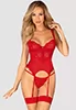 Amor Cherris red Basque and thong