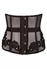 Black belted waist cincher