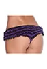 Black and purple ruffled panties