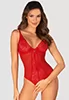 Chilisa red crotchless Bodysuit