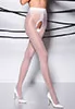 Crotchless tights 20 Den White