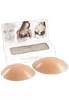 Curved breast silicone pad