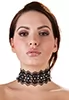 Embroidered Choker with rhinestones