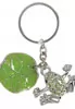 Frog and nenuphar keyring