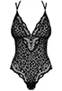Giully leopard Thong Bodysuit