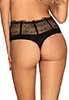 High waist Thong Sharlotte Black