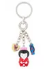 Japanese dolls kokeshi keychain