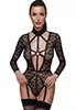 Low cut harness lace Bodysuit