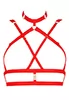 Luxury Serguei red Harness Top