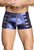 Metallic blue boxer shorts for men