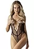 Naughty teddy fishnet Black B117