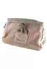 Pink toiletry bag with teddy bear