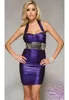 Purple sexy bustier dress