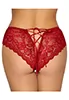 Red lace crotchless Panty