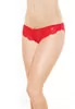 Red lace high cut panty