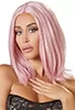 Shoulder length pink wig