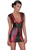 Tight Hot Dress red black stripes