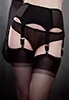 Van Doren Black Retro 6 Suspender Garter Belt