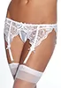 White lace garter belt