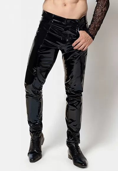 Alrik vinyl lace trousers