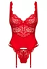 Amor Cherris red Basque and thong