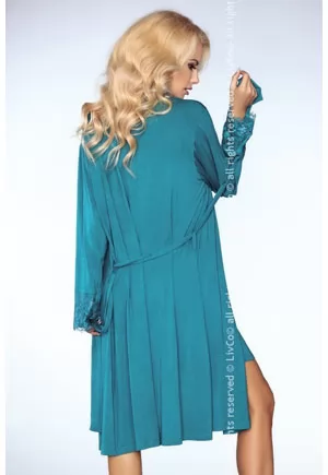 Beautiful blue lace Robe and belt