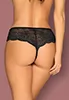 Black crotchless panties Pearlove