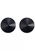 Black genuine leather nipple covers Sublimie