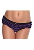 Black and purple ruffled panties