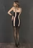 Axelle transparent nude mesh dress