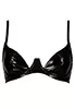 S black vinyl bra