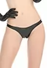 S vinyl black Thong