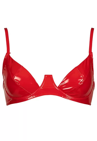 S vinyl red bra