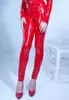 Vera Red vinyl leggings