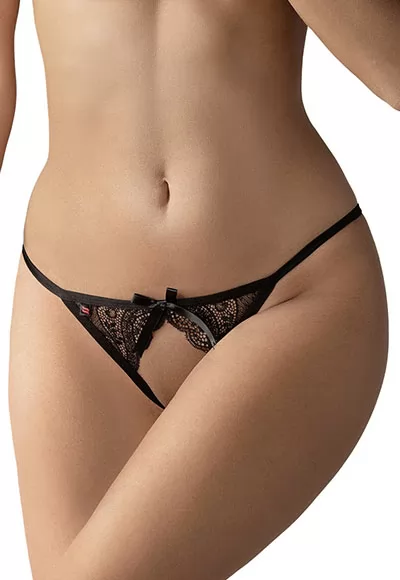 Crotchless Panty Miamor Black