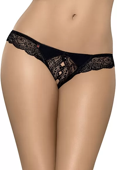 Crotchless thong Miamor Black