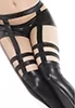 Darque wetlook garter stockings