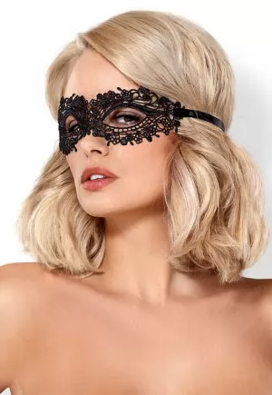 Elegant black lace mask
