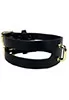 Elf Zhou Cut out Choker Black Leather