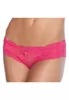 Pink lace crotcheless panties